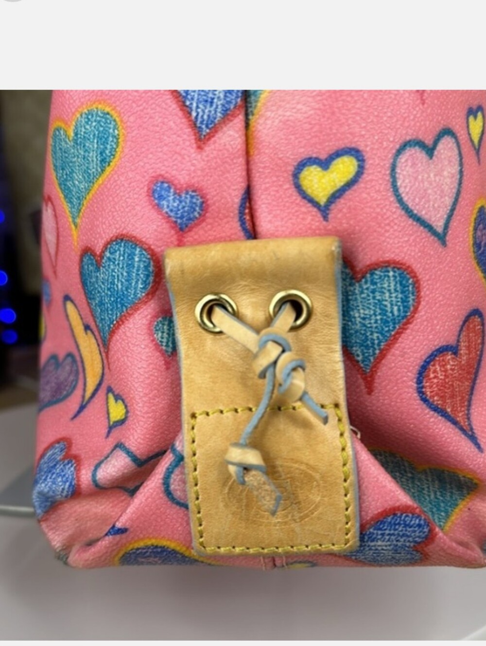 Dooney & Bourke Pink Heart-Print Tote - Picture 11 of 14
